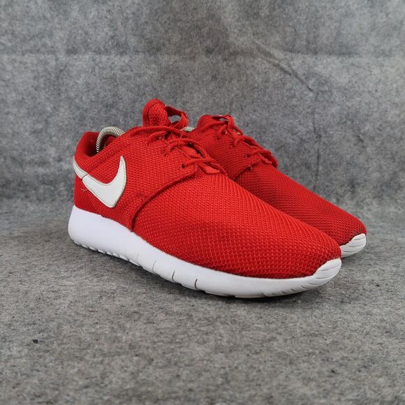 Nike Shoes Kids 7 Sneaker Roshe One Running Athletic Trainer Red White Youth Boy - Picture 1 of 14